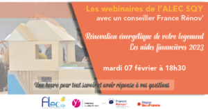 Lire la suite à propos de l’article Webinaire Aides financières à la rénovation énergétique de votre logement